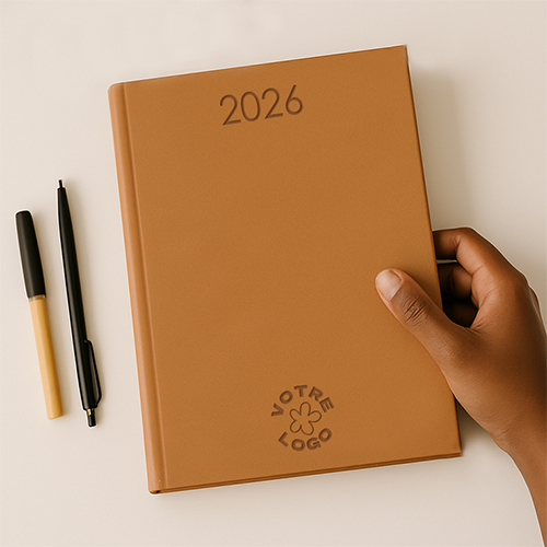 Agenda emboîté en simili cuir écologique et personnalisable pour entreprise